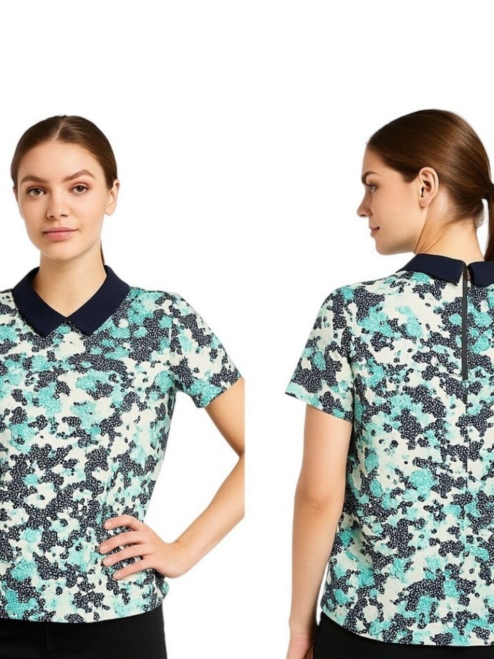 Under Armour Ladies Zinger Rise SS Navy/Neptune Polo XL